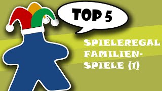 Top 5 aus dem Spieleregal  Familienspiele Teil 1 [upl. by Kcirrad]