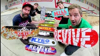 TONS OF BRAND NEW SKATEBOARDS  ReVive Winter 2018 [upl. by Schweitzer634]