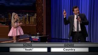 Musical Genre Challenge with Ariana Grande  The Tonight Show Starring Jimmy Fallon backwards [upl. by Nic]