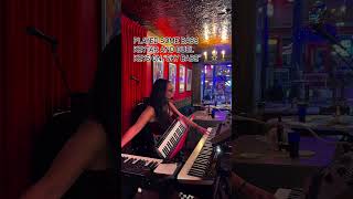 Performing “sky babe” at King’s Palace Cafe in Memphis indiemusic keyboardist synth korg [upl. by Anaderol]