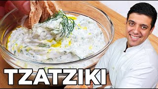 Easy Tzatziki Sauce Recipe  Yogurt Sauce [upl. by Valentin]