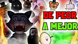 Fangames del Fazbear Fanverse De PEOR a MEJOR Fnaf [upl. by Ennirac]