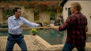 Cobra Kai  Daniel vs Johnny Fight Scene [upl. by Aisatsan]