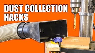 5 Quick Dust Collection Hacks Woodworking Tips and Tricks [upl. by Kcirdaed]