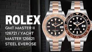 Rolex Yachtmaster 40 amp GMT Master II Steel Everose Gold  SwissWatchExpo [upl. by Penland]