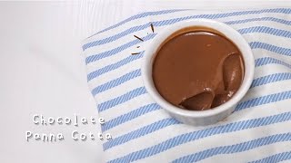 CHOCOLATE PANNA COTTA  CHOCOLATE PANNA COTTA RECIPE  EASY CHOCOLATE DESSERT [upl. by Furlani]