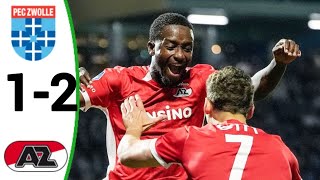 PEC Zwolle vs AZ Alkmaar 12 Ibrahim Sadiq Goal All Goals and Extended Highlights [upl. by Eelame]