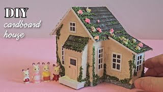 Miniature full house made of cardboard [upl. by Yleoj]