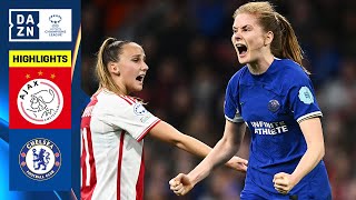 HIGHLIGHTS  Ajax vs Chelsea UEFA Womens Champions League 202324 Quarterfinal First Leg [upl. by Ahsinnor149]