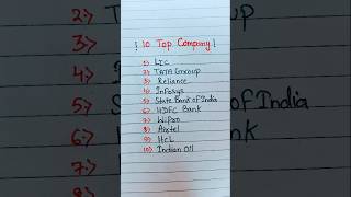 10 Top Company Name l Top Company Name in India l shorts top10 [upl. by Otreblig]