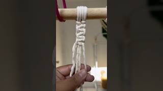 Nudo básico en macramé 🧵 macrametutorial macramediy [upl. by Eitsirc]