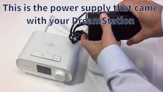 How To Connect A New Battery with the DreamStation Machine [upl. by Debbi850]