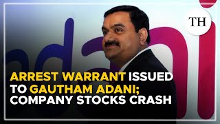 Adani US indictment Arrest Warrant issued to Gautham Adani companys stocks plunge [upl. by Pentha]