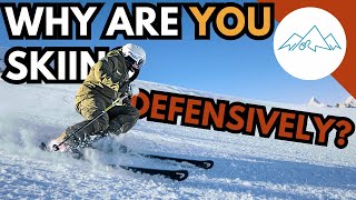 How to Parallel turn  Offensive and Defensive skiing [upl. by Ettenowtna126]