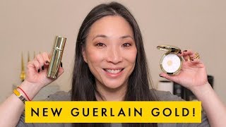 GUERLAIN Parure Gold Radiance Foundation and Powder Review [upl. by Ekud]