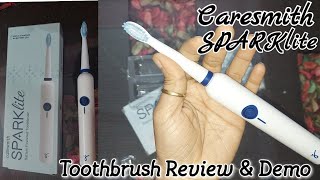 Caresmith SPARK Lite Electric Battery Toothbrush Review amp Demo [upl. by Merna802]