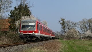 Frühling an der Weschnitztalbahn mit VT 628 und Lint 54 [upl. by Salohci661]