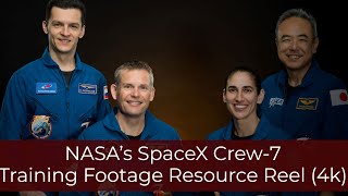 NASA’s SpaceX Crew7 Training Footage Resource Reel 4K [upl. by Iseabal232]