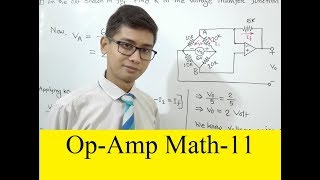 12 Operational Amplifier Math Problem Solution 11 [upl. by Llyrat]