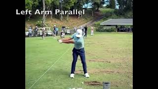 Xander Schauffele Iron Swing Face On View  Slow Mo  Sequence [upl. by Marigolde]