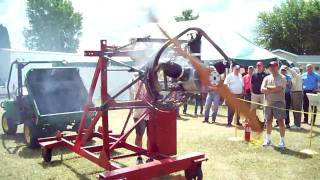 Bleriot Anzani Engine Demo [upl. by Dumm]