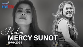 Aegis vocalist Mercy Sunot pumanaw na  GMA Integrated Newsfeed [upl. by Giacobo]