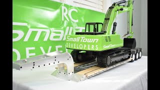 RC4WD lowboy trailer unboxing  RC Excavator [upl. by Dilks81]