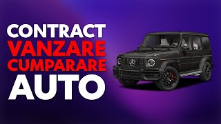 Contract de vanzare cumparare Auto in 3 minute  Cum se face Tutorial [upl. by Ahcurb176]