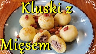 KLUSKI Z MIĘSEM  PYZY Z MIĘSEM POMYSŁ NA OBIAD 🙂 [upl. by Goodden591]