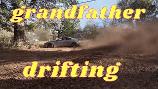 Front Yard G35 Drifting Grandfathers Skills [upl. by Chiou763]