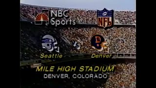 1982 Week 3  Seahawks vs Broncos [upl. by Amirak]