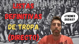 133 DIRECTO Listas DEFINITIVAS 📋⚠️ de Acceso a Tropa y Marinería 🪖 2º CICLO 2024 [upl. by Emiaj]