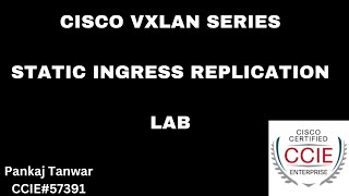 CISCO VXLAN Static ingress Replication  LAB CCIE 57391 [upl. by Wallford723]