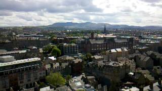 Edinburgh Castle Military Tattoo VariLite maintenance with a view on a sunny day [upl. by Erdnuaed]