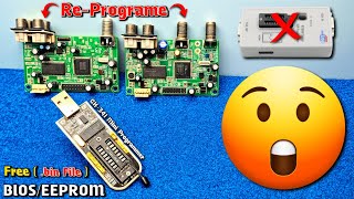 how to program BIOSEEPROM IC in set top box using CH341 Mini programmer   Programming [upl. by Venetia]