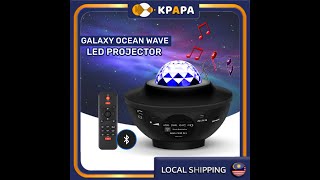 Galaxy LED Projector Music Starry Light Bluetooth Speaker Pair Setup Tutorial [upl. by Ieso]