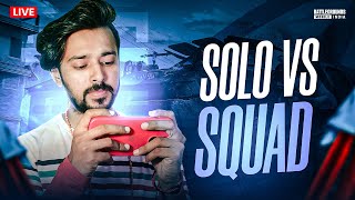 SOLO VS SQUAD BGMI CHALLENGES 🔥 BGMI LIVE shortsfeed shortslive bgmilive [upl. by Perpetua]