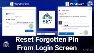 How to Reset Forgotten Windows 11 Pin or Password from Login Screen with Microsoft Account  Windows [upl. by Hanala]