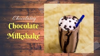 Chocolate Milkshake with Ice Cream  Chocolate Shake  How to make Chocolate Milkshake at Home  DIY [upl. by Feune]