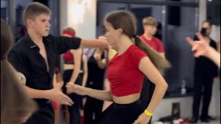 Dance camp in the Carpathians💚Lovely RUMBA🔥Andrey and Sofia💚dancer camp video rumba latino yt [upl. by Mientao]