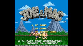 SNES Longplay 028 Joe amp Mac Caveman Ninja US [upl. by Ahsyekal]