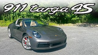 NEW Porsche 911 Targa 4S POV Start Up Test Drive Walkaround and Review [upl. by Onoitna]