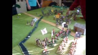 Culloden 1746  wargame replay of the last charge of the Highlanders in 54mm using quotAbout Bonapartequot [upl. by Orecic]