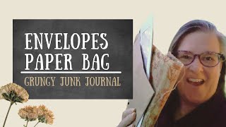 Recycled Materials Turned Into a Grungy Journal Part 1 [upl. by Norej]