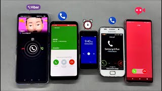 Viber JusTalk Incoming call Alarm Clock Samsung S24  S Plus  LG Q6 Plus  Oppo Flip  Sony Xp [upl. by Veal]