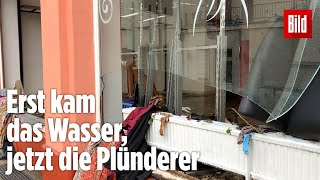 Hochwasser in Deutschland Böse Plünderer stürmen die Geschäfte [upl. by Emil]