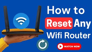 Guidance For Resetting Any WiFi Router at Home [upl. by Ormiston]