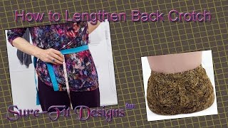 HowTo 5 Ways to Lengthen Pants Back Crotch [upl. by Imray]