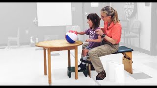 Head Control and Reaching in Sitting Exercises for a Child with Cerebral Palsy 019 [upl. by Keiko]