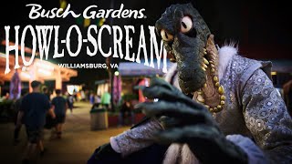 Busch Gardens Williamsburg HowlOScream 2024  All Haunts and Scare Zones  Williamsburg VA [upl. by Anaejer672]